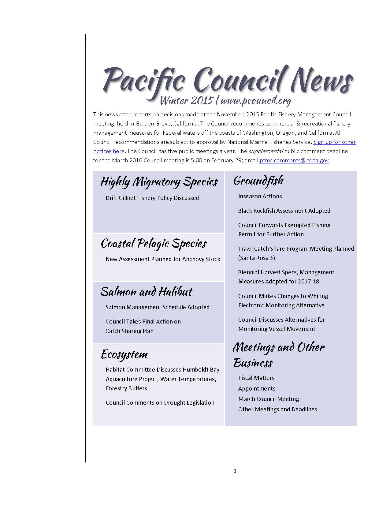 Winter 2015 newsletter image